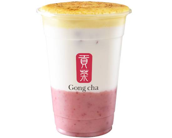 Creme Brulee Strawberry Latte — Milk Tea
