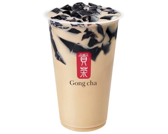 Wintermelon Milk Tea with Grass Jelly — Milk Tea